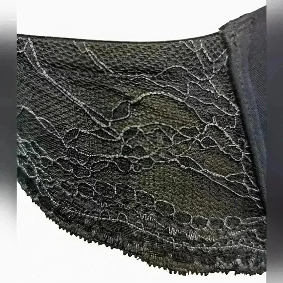 Calvin Klein T-Shirt Bra Black With Lace 34D - Picture 2 of 8